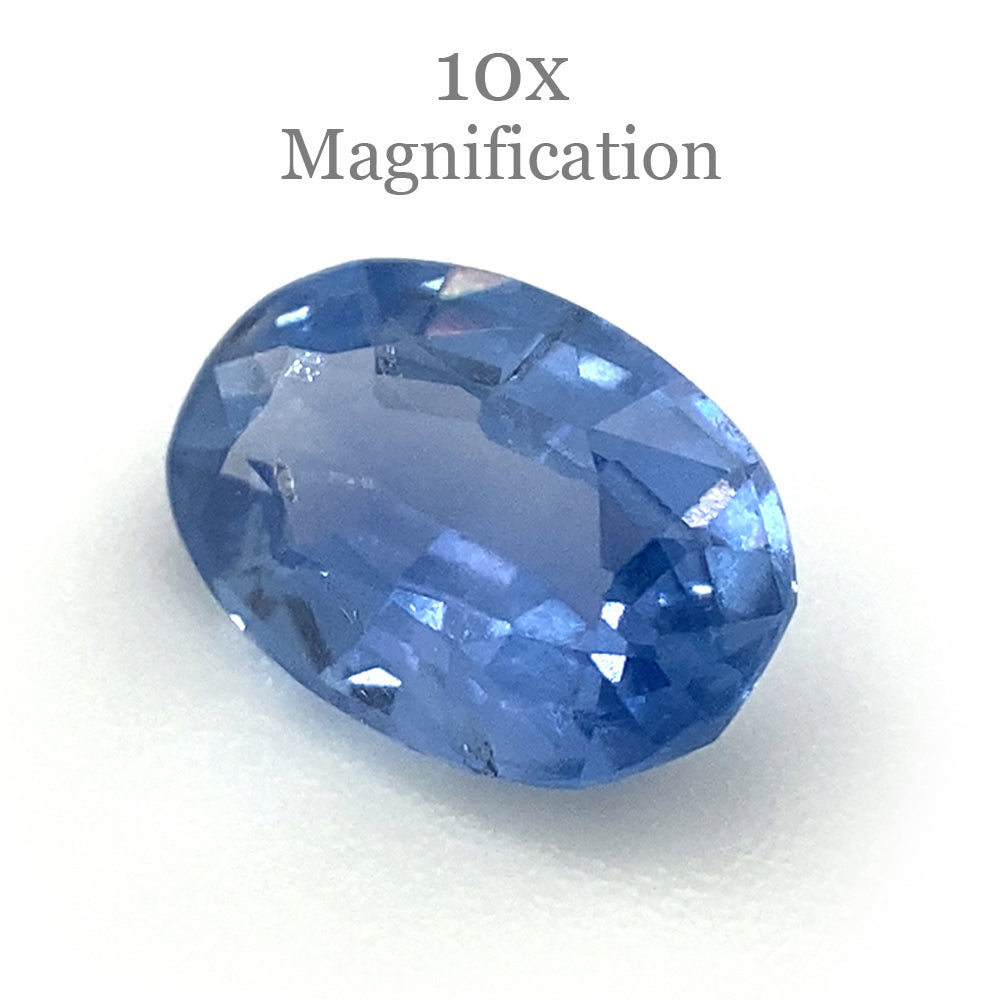 0.91ct Oval Blue Sapphire from Sri Lanka, unheated natural gemstone by SkyJems Canadian gem specialists