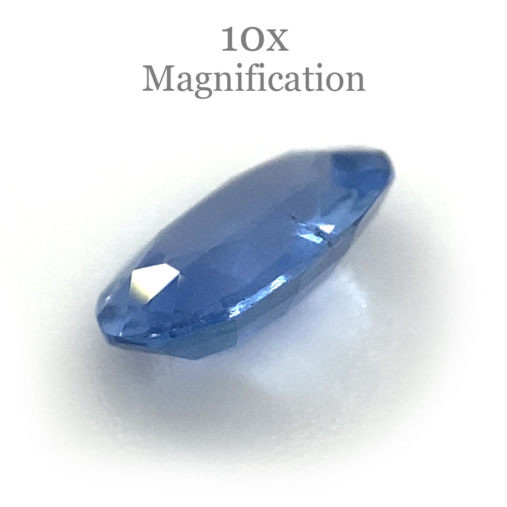 0.91ct Oval Blue Sapphire from Sri Lanka, unheated natural gemstone by SkyJems Canadian gem specialists