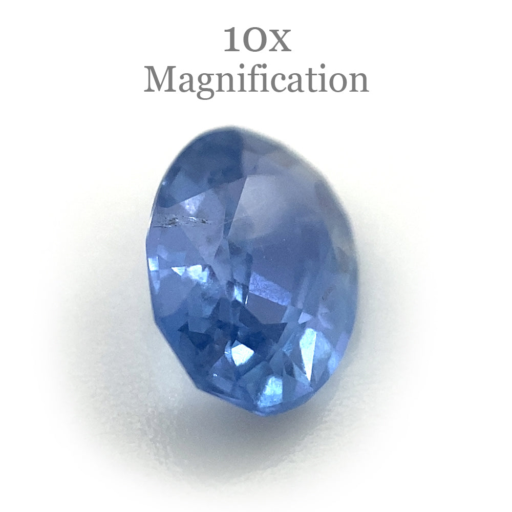 0.91ct Oval Blue Sapphire from Sri Lanka, unheated natural gemstone by SkyJems Canadian gem specialists