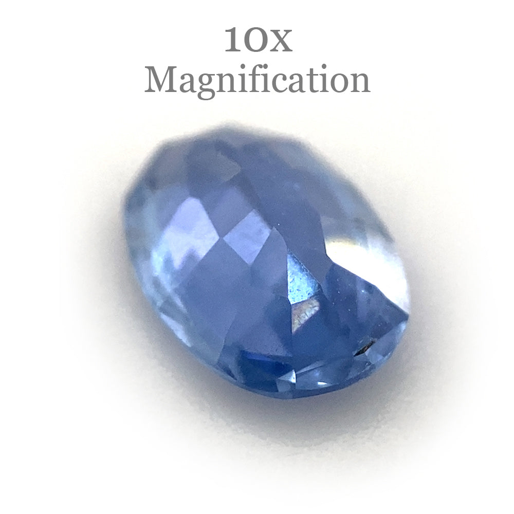 0.91ct Oval Blue Sapphire from Sri Lanka, unheated natural gemstone by SkyJems Canadian gem specialists