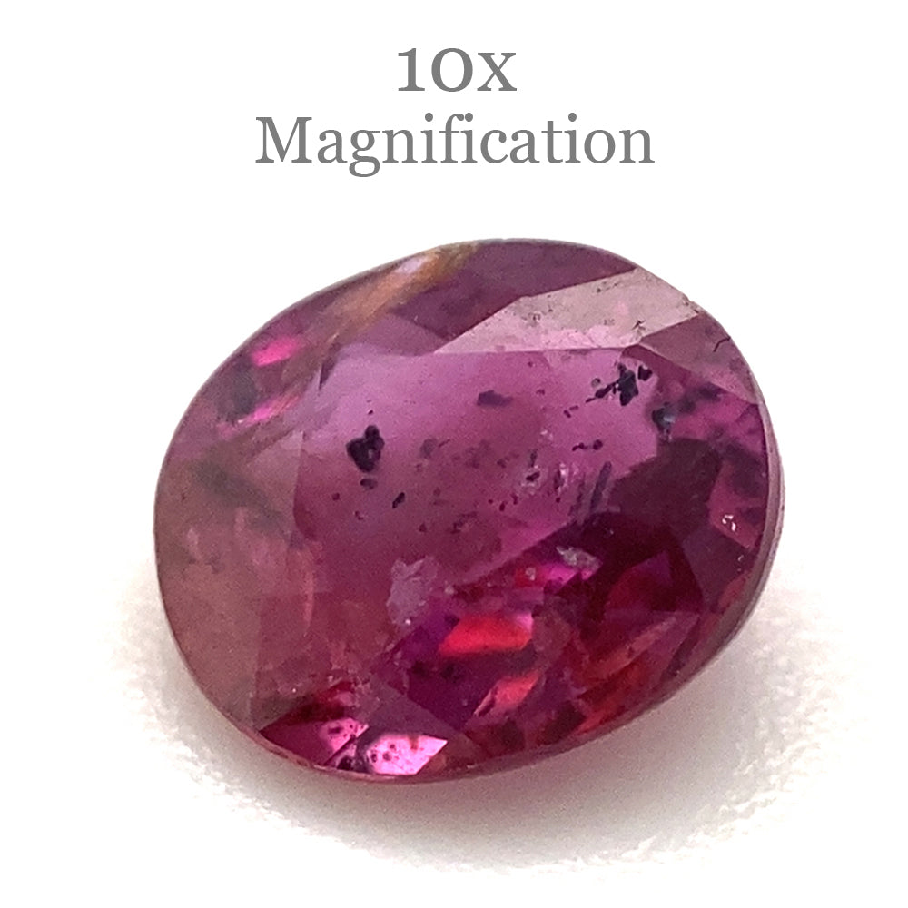 SkyJems 1ct Oval Pink Sapphire from Madagascar, unheated natural gemstone with vibrant color and elegant step cut