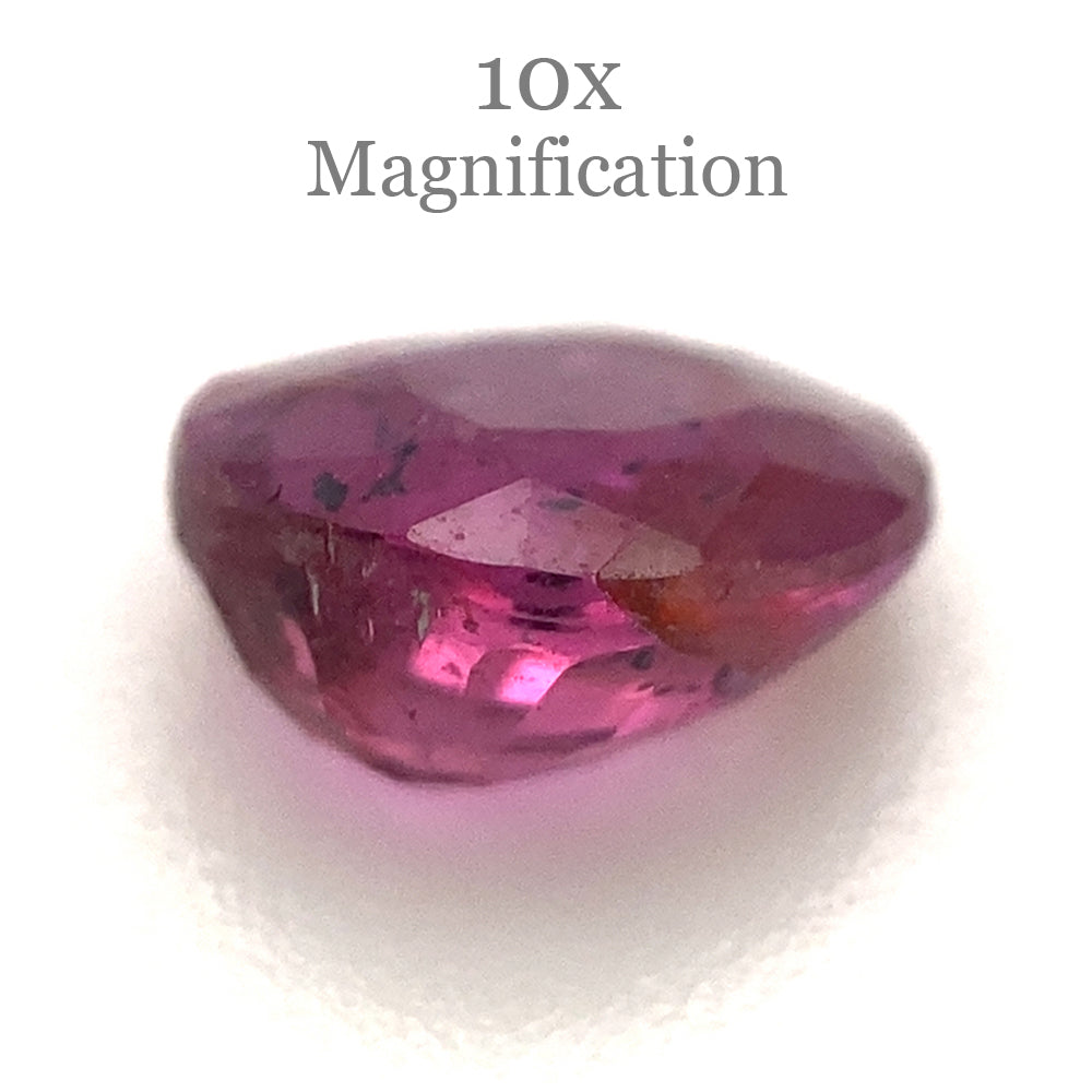 SkyJems 1ct Oval Pink Sapphire from Madagascar, unheated natural gemstone in classic step cut design