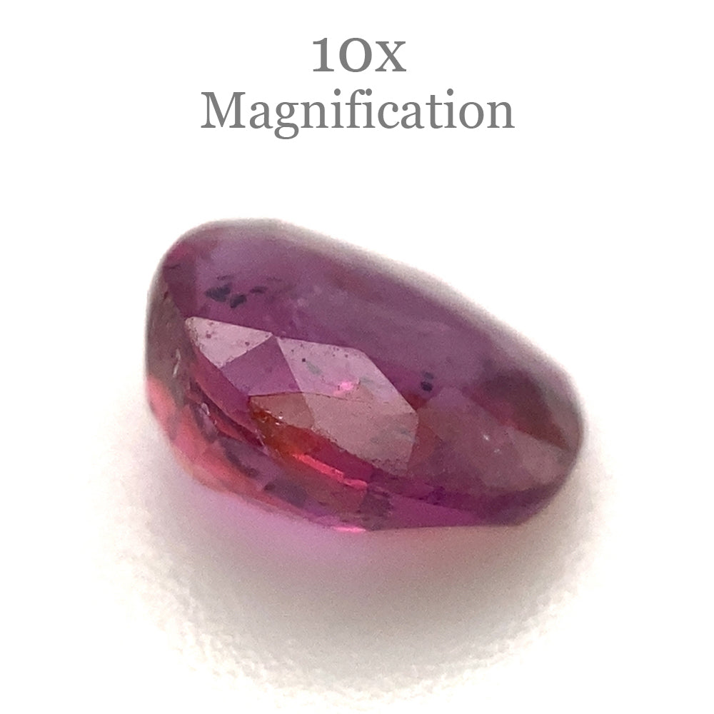 SkyJems 1ct Oval Pink Sapphire from Madagascar, unheated natural gemstone in classic step cut design