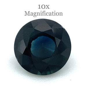1.31ct Round Dark Blue Sapphire from Australia - Skyjems Wholesale Gemstones