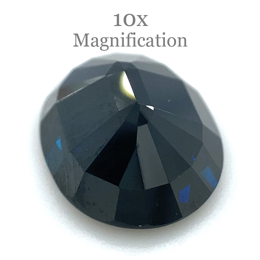 3.7ct Dark Blue Australian Sapphire Oval Cut, Heated Gemstone from SkyJems Premium Gem Collection