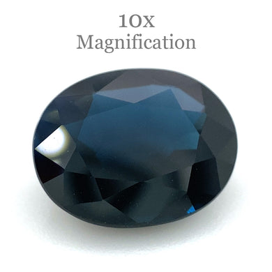 3.7ct Oval Dark Blue Sapphire from Australia - Skyjems Wholesale Gemstones