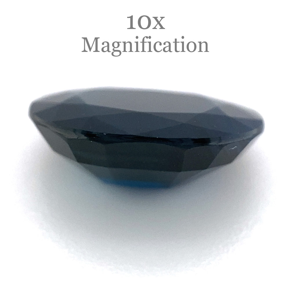 3.7ct Dark Blue Australian Sapphire Oval Cut Gemstone by SkyJems - Premium Heated Blue Corundum Stone