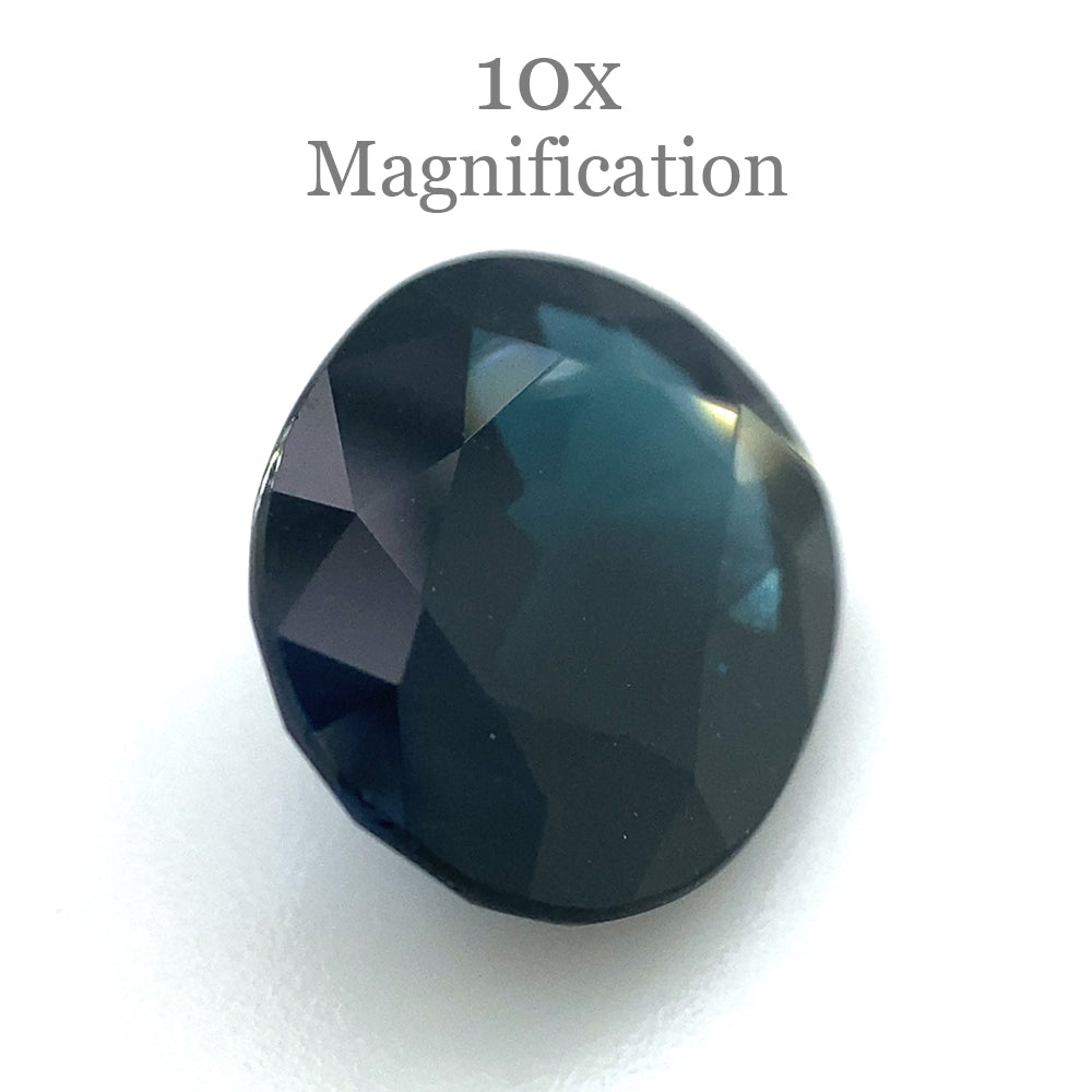 3.7ct Dark Blue Australian Sapphire Oval Cut, Heated Gemstone by SkyJems Fine Colored Stones Canada