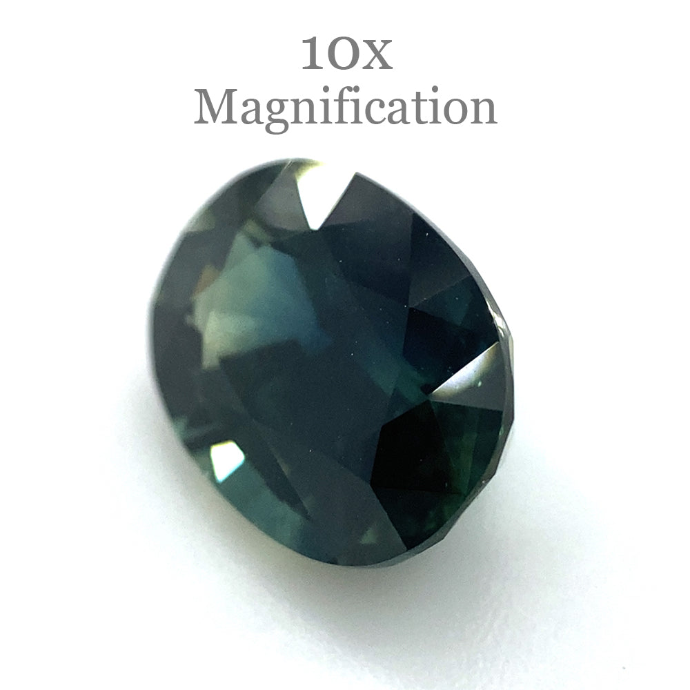 3.3ct Oval Teal Blue Sapphire from Australia Unheated - Skyjems Wholesale Gemstones