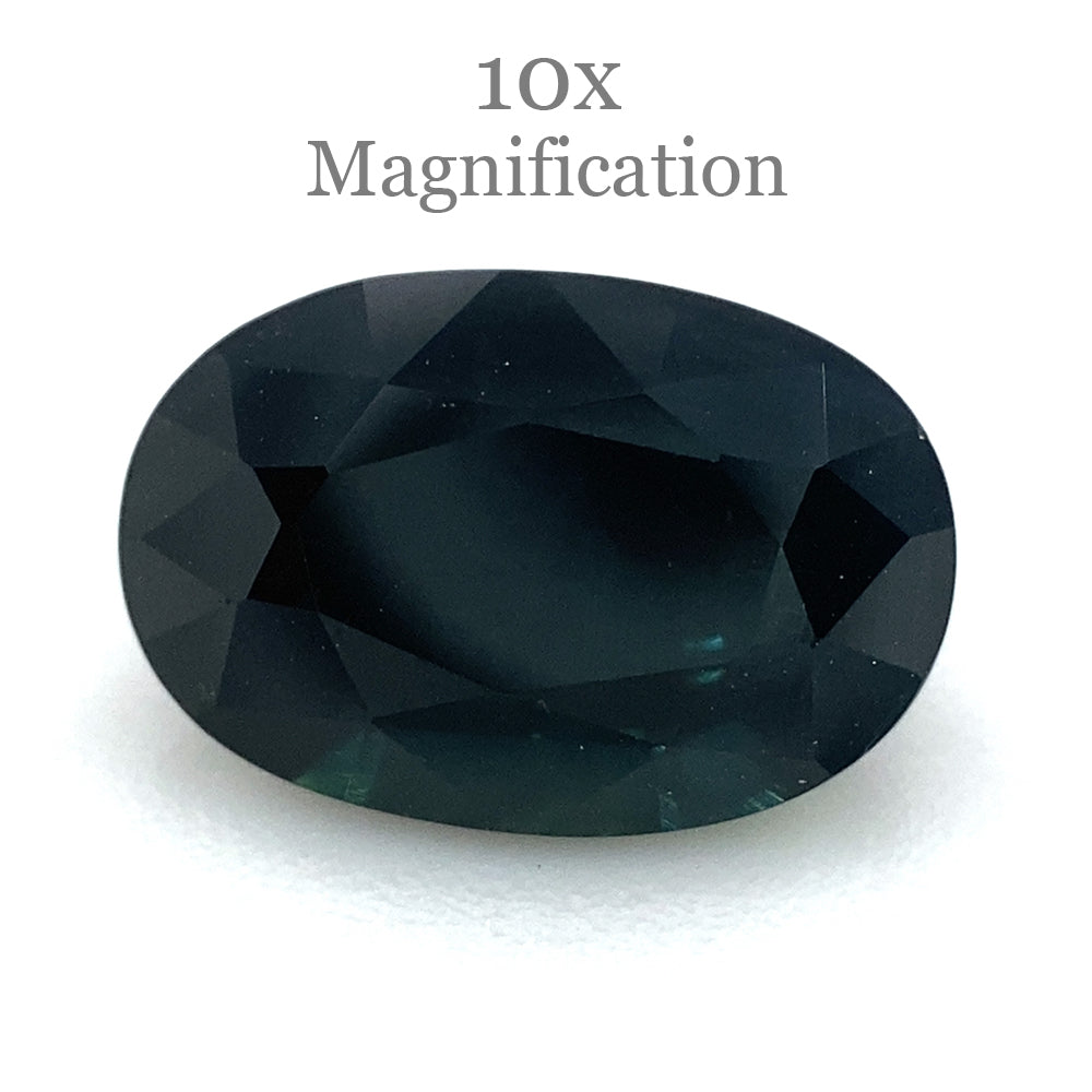 1.87ct Dark Blue Australian Sapphire Oval Cut Gemstone by SkyJems, Rare Natural Corundum Fine Jewelry Stone