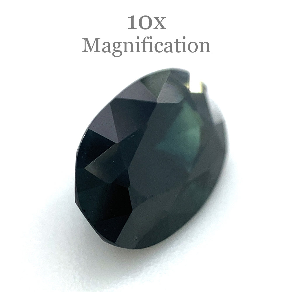 1.87ct Dark Blue Australian Sapphire Oval Cut Gemstone by SkyJems Fine Colored Stones Canada