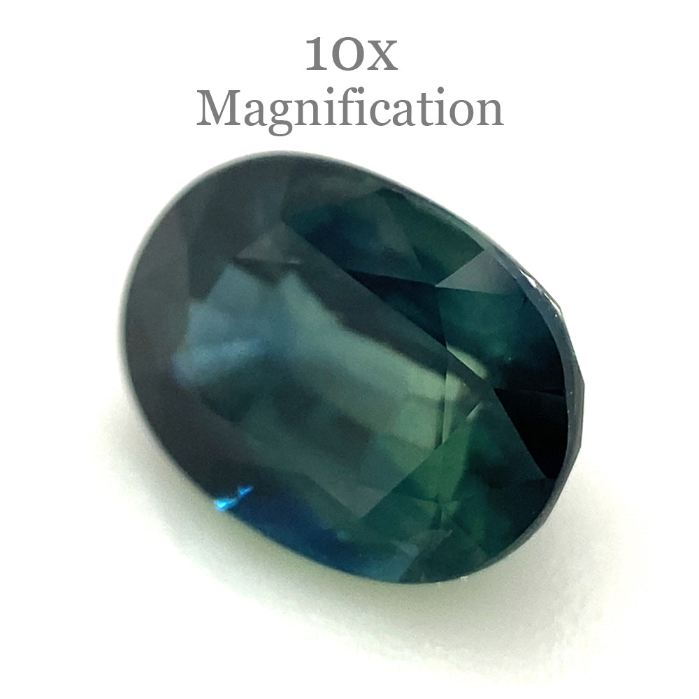 1.27ct Oval Teal Blue Sapphire from Australia Unheated - Skyjems Wholesale Gemstones