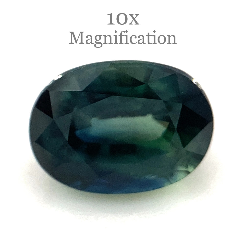 1.27ct Oval Teal Blue Sapphire from Australia Unheated - Skyjems Wholesale Gemstones