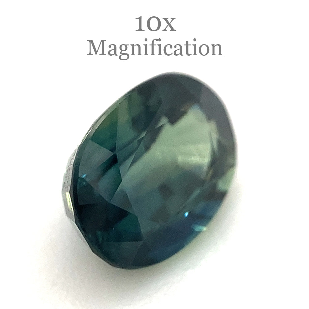 1.27ct Oval Teal Blue Sapphire from Australia Unheated - Skyjems Wholesale Gemstones