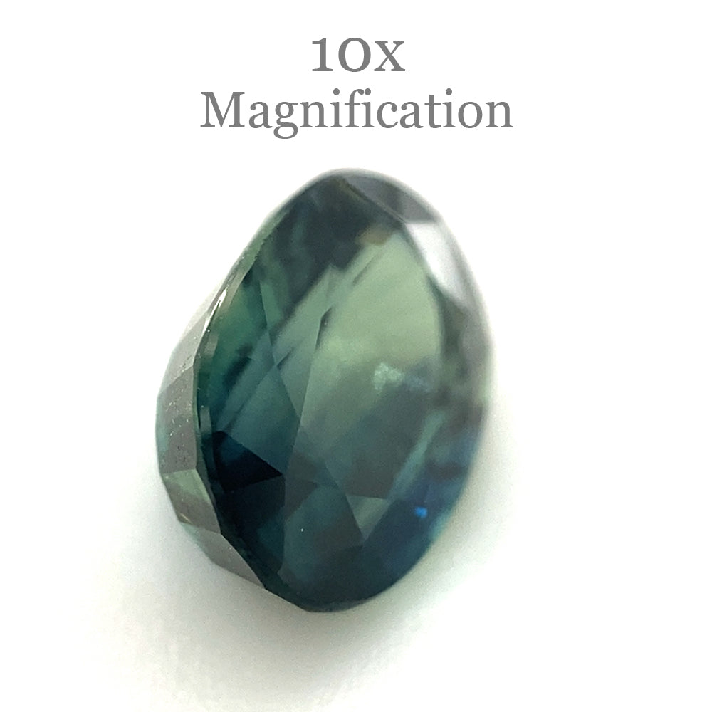 1.27ct Oval Teal Blue Sapphire from Australia Unheated - Skyjems Wholesale Gemstones