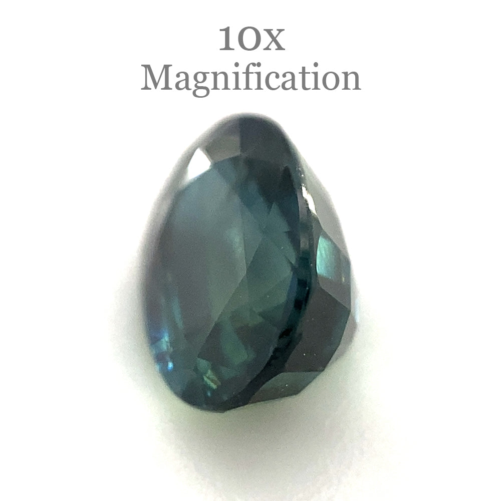 1.27ct Oval Teal Blue Sapphire from Australia Unheated - Skyjems Wholesale Gemstones