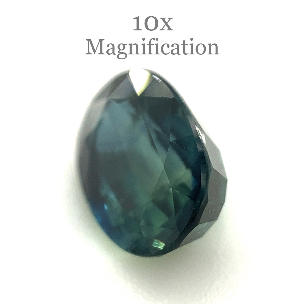 1.27ct Oval Teal Blue Sapphire from Australia Unheated - Skyjems Wholesale Gemstones