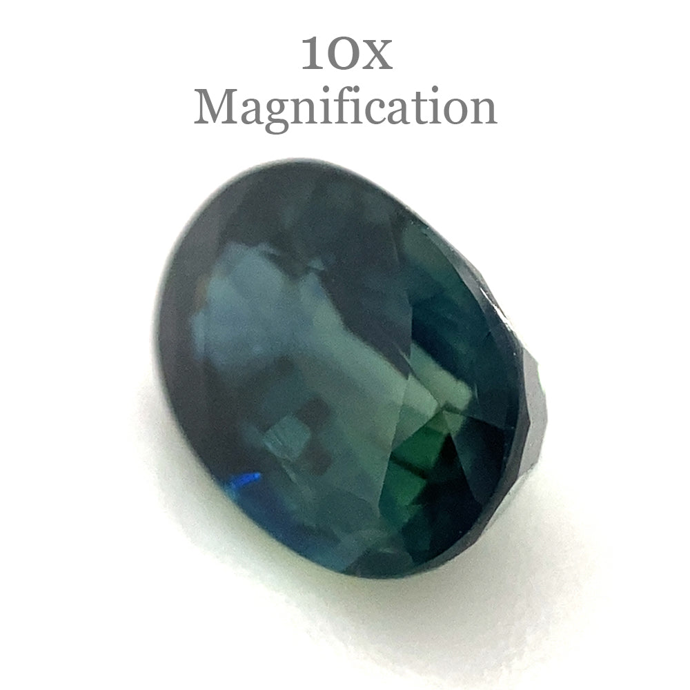 1.27ct Oval Teal Blue Sapphire from Australia Unheated - Skyjems Wholesale Gemstones