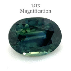 1.14ct Oval Teal Blue Sapphire from Australia Unheated - Skyjems Wholesale Gemstones