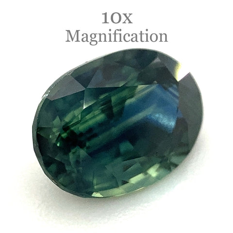 1.14ct Oval Teal Blue Sapphire from Australia Unheated