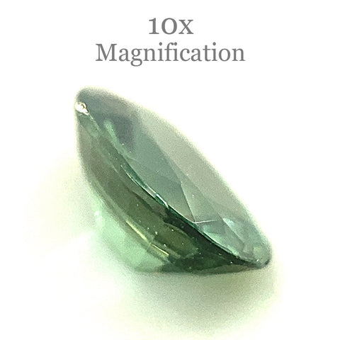 0.89ct Oval Teal Green Sapphire from Australia Unheated