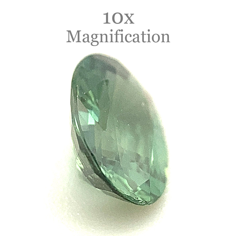 0.89ct Oval Teal Green Sapphire from Australia Unheated - Skyjems Wholesale Gemstones