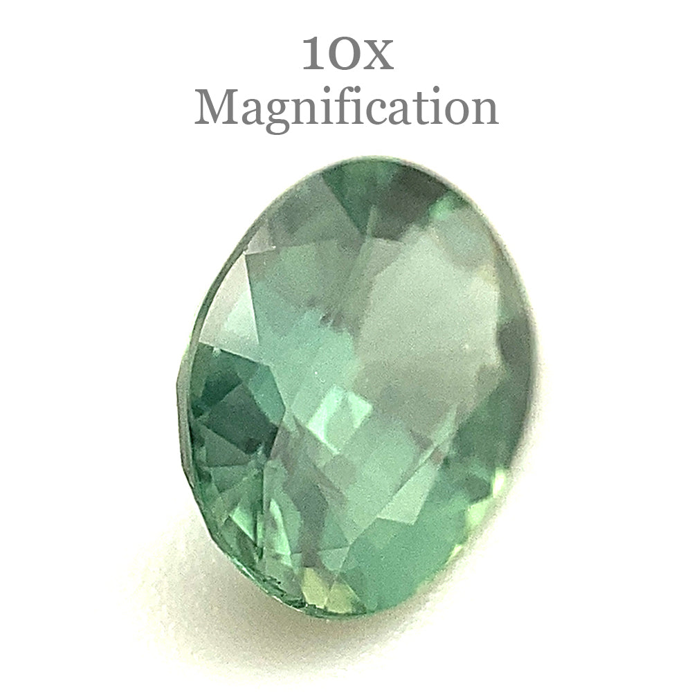 0.89ct Oval Teal Green Sapphire from Australia Unheated - Skyjems Wholesale Gemstones