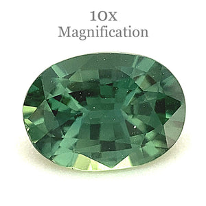 0.89ct Oval Teal Green Sapphire from Australia Unheated - Skyjems Wholesale Gemstones