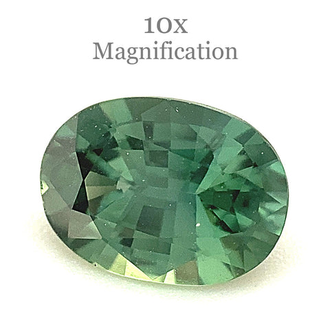 0.89ct Oval Teal Green Sapphire from Australia Unheated