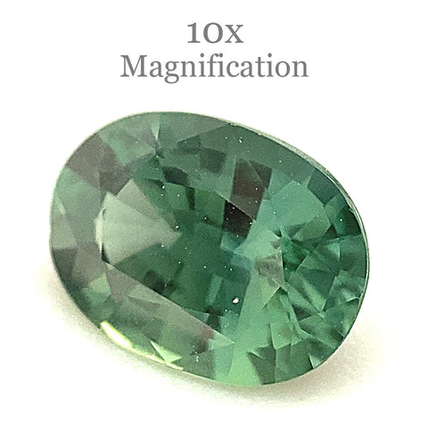 0.89ct Oval Teal Green Sapphire from Australia Unheated