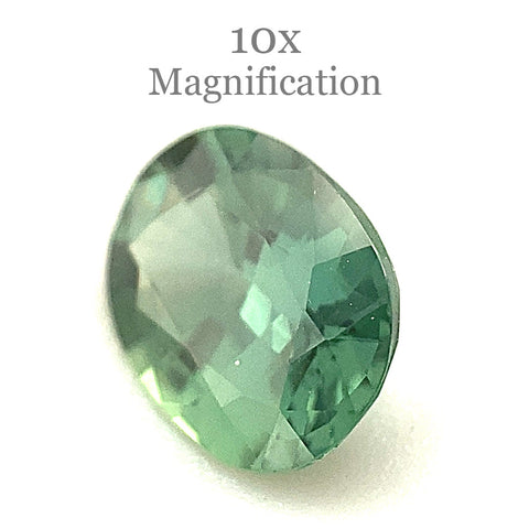 0.89ct Oval Teal Green Sapphire from Australia Unheated