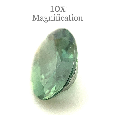 0.89ct Oval Teal Green Sapphire from Australia Unheated