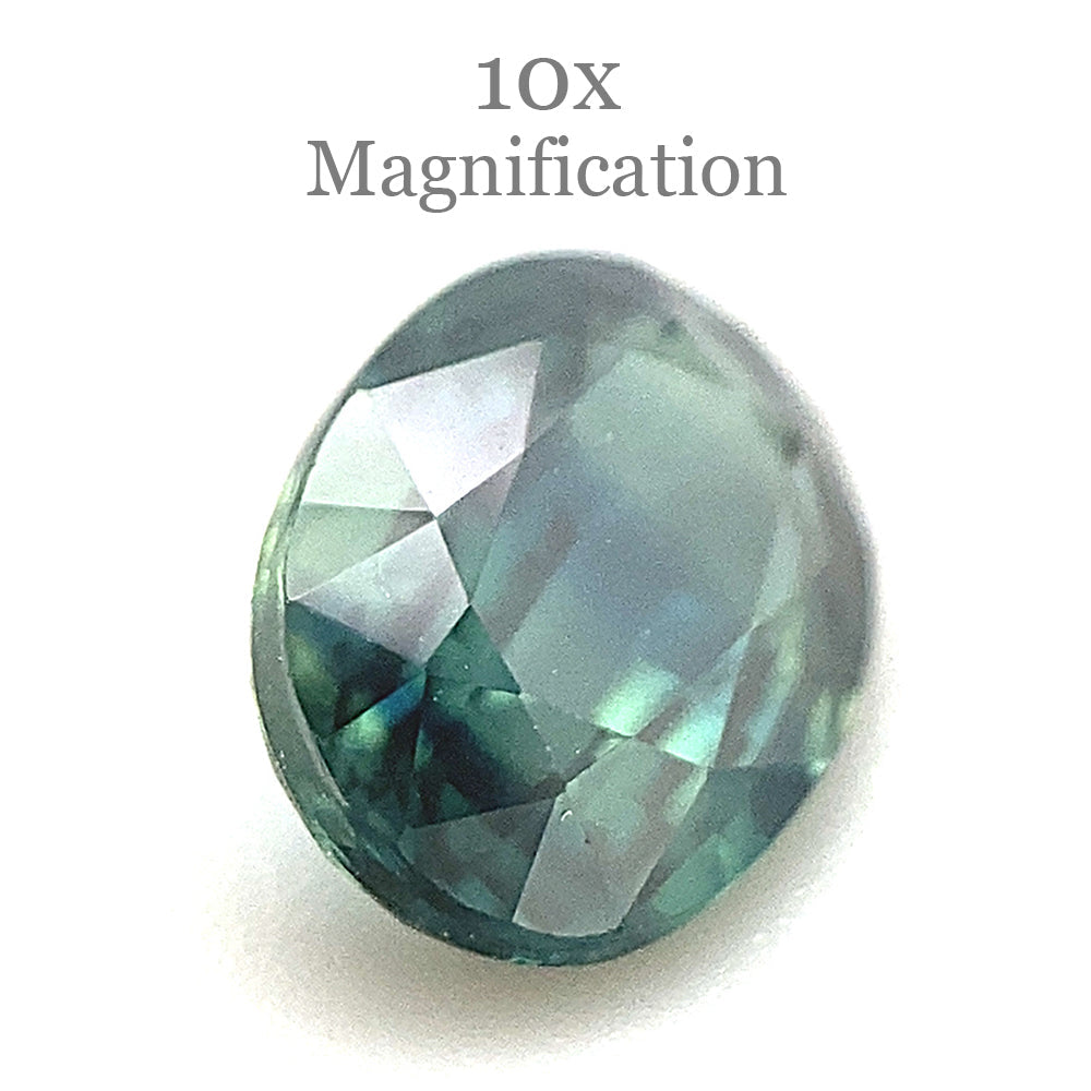 1.16ct Oval Teal Blue Sapphire from Australia Unheated - Skyjems Wholesale Gemstones
