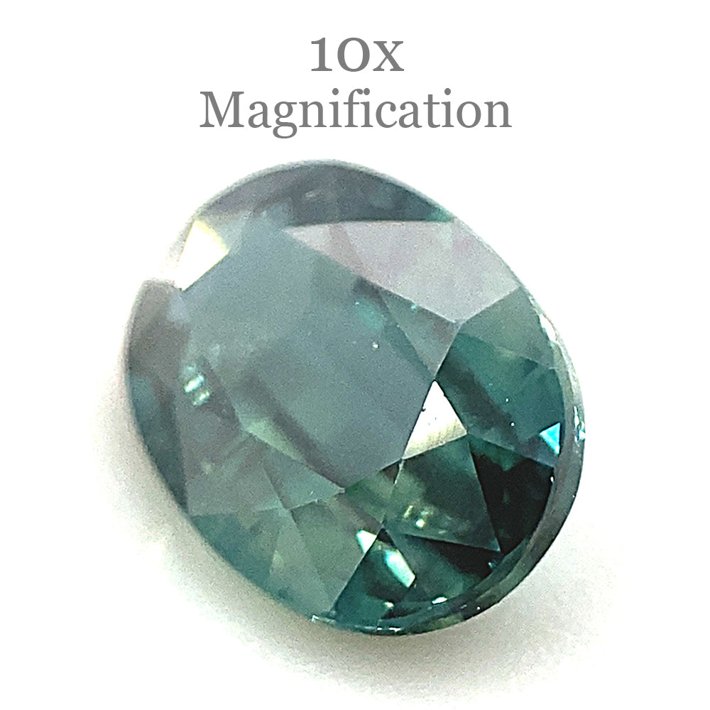 1.16ct Oval Teal Blue Sapphire from Australia Unheated - Skyjems Wholesale Gemstones