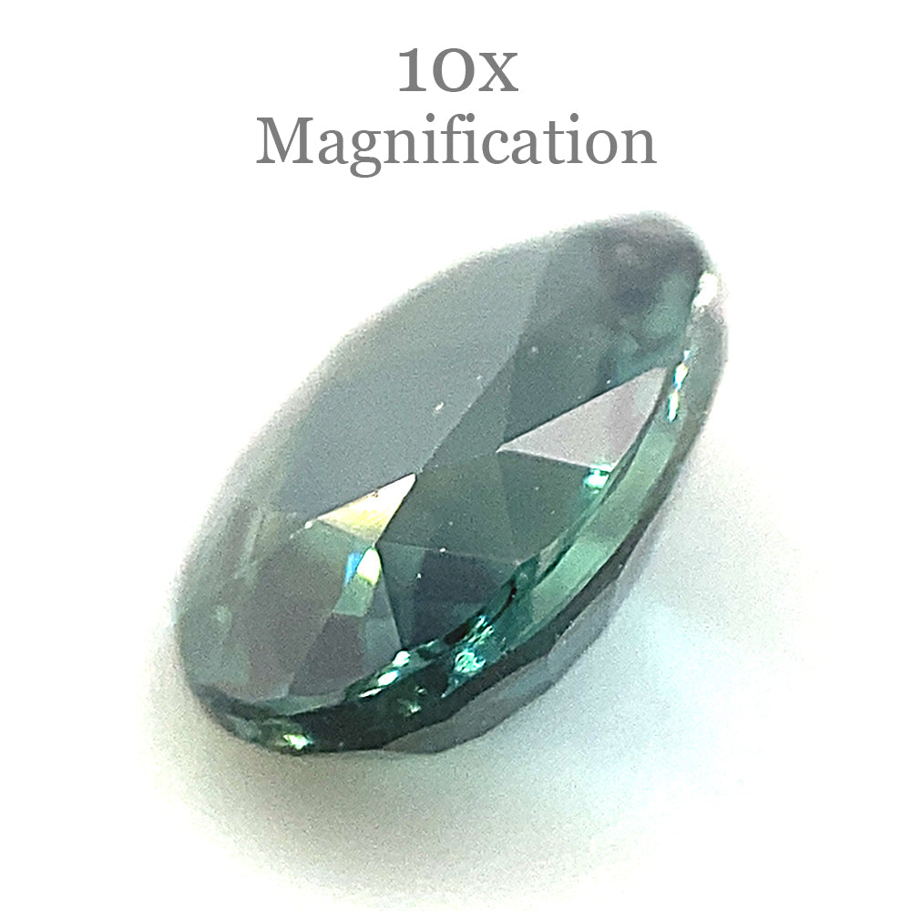 1.16ct Oval Teal Blue Sapphire from Australia Unheated - Skyjems Wholesale Gemstones