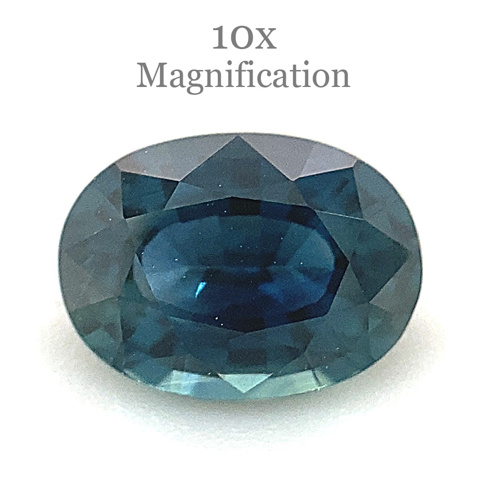 1.02ct Oval Teal Blue Sapphire from Australia Unheated
