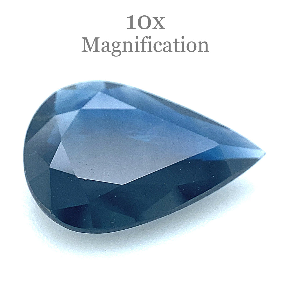 2.08ct Pear Blue Sapphire from Thailand - Unheated Natural Gemstone by SkyJems Canadian Gem Specialists