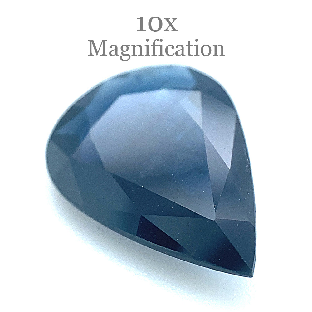 2.08ct Pear Blue Sapphire from Thailand - Unheated Natural Gemstone by SkyJems Canadian Gem Specialists