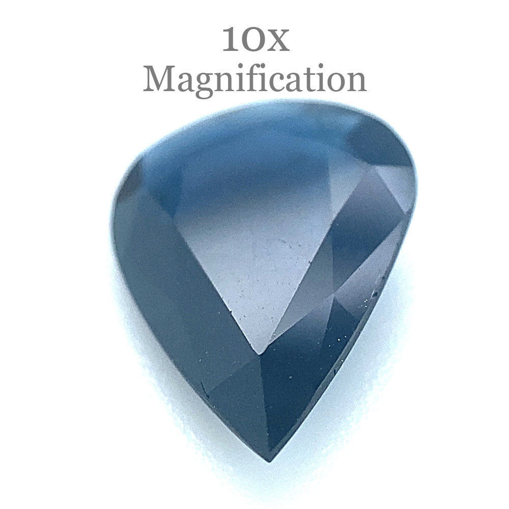 2.08ct Pear Blue Sapphire from Thailand, unheated natural gemstone by SkyJems, premium Canadian colored gem specialists