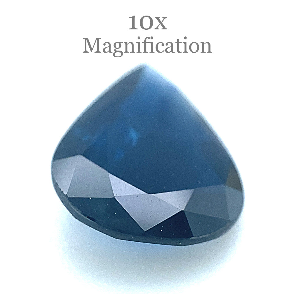 2.08ct Pear Blue Sapphire from Thailand, unheated natural gemstone by SkyJems, premium Canadian colored gem specialists
