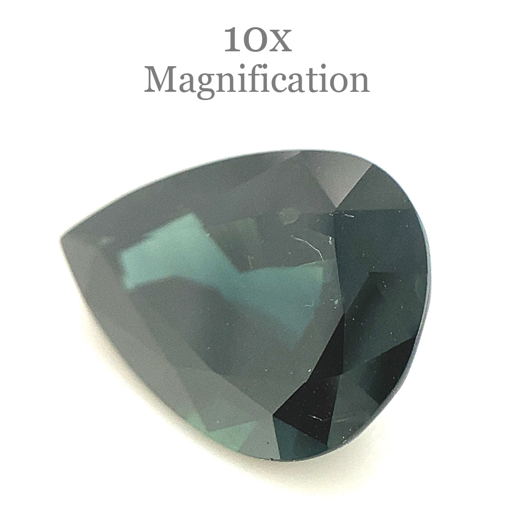 3.02ct Pear Teal Green Sapphire from Australia Unheated - Skyjems Wholesale Gemstones