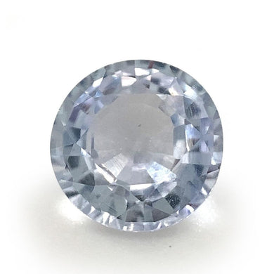 0.92ct Round Icy Blue Sapphire from Sri Lanka Unheated - Skyjems Wholesale Gemstones