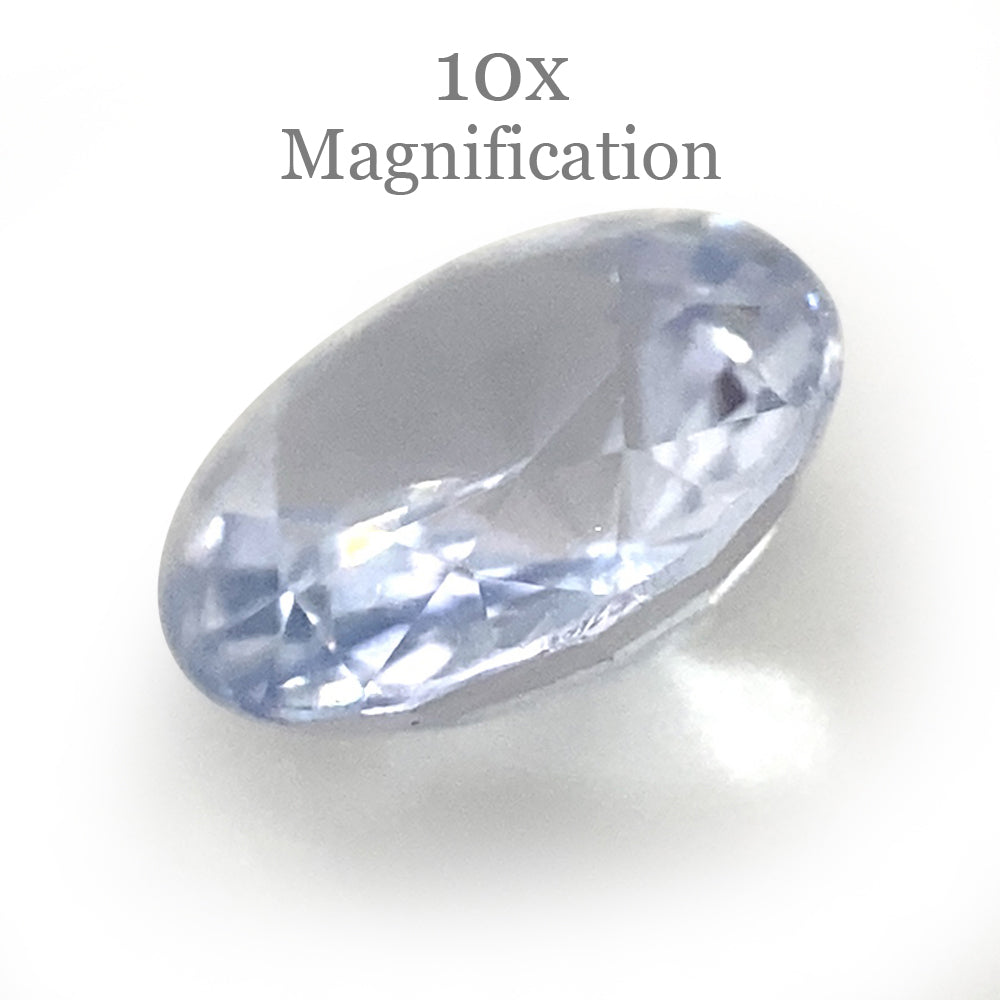 0.92ct Round Icy Blue Sapphire from Sri Lanka Unheated - Skyjems Wholesale Gemstones