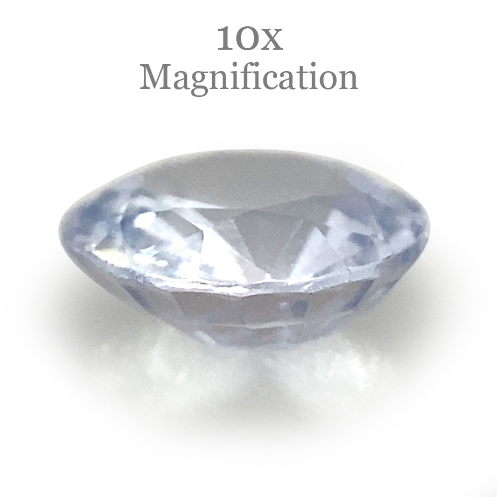 0.92ct Round Icy Blue Sapphire from Sri Lanka Unheated - Skyjems Wholesale Gemstones