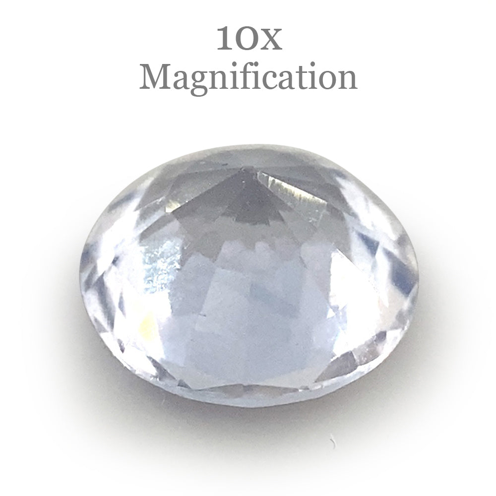 0.92ct Round Icy Blue Sapphire from Sri Lanka Unheated - Skyjems Wholesale Gemstones