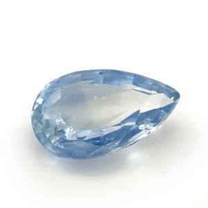 1.18ct Pear Icy Blue Sapphire from Sri Lanka Unheated - Skyjems Wholesale Gemstones