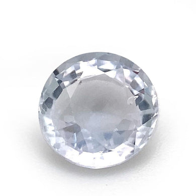 1ct Round Icy Blue Sapphire from Sri Lanka Unheated - Skyjems Wholesale Gemstones