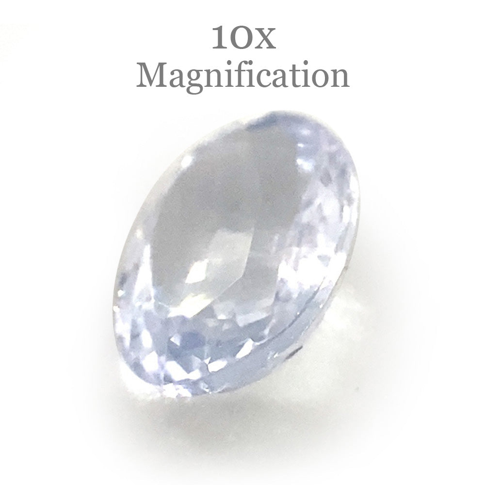 0.87ct Oval Icy Blue Sapphire from Sri Lanka Unheated - Skyjems Wholesale Gemstones