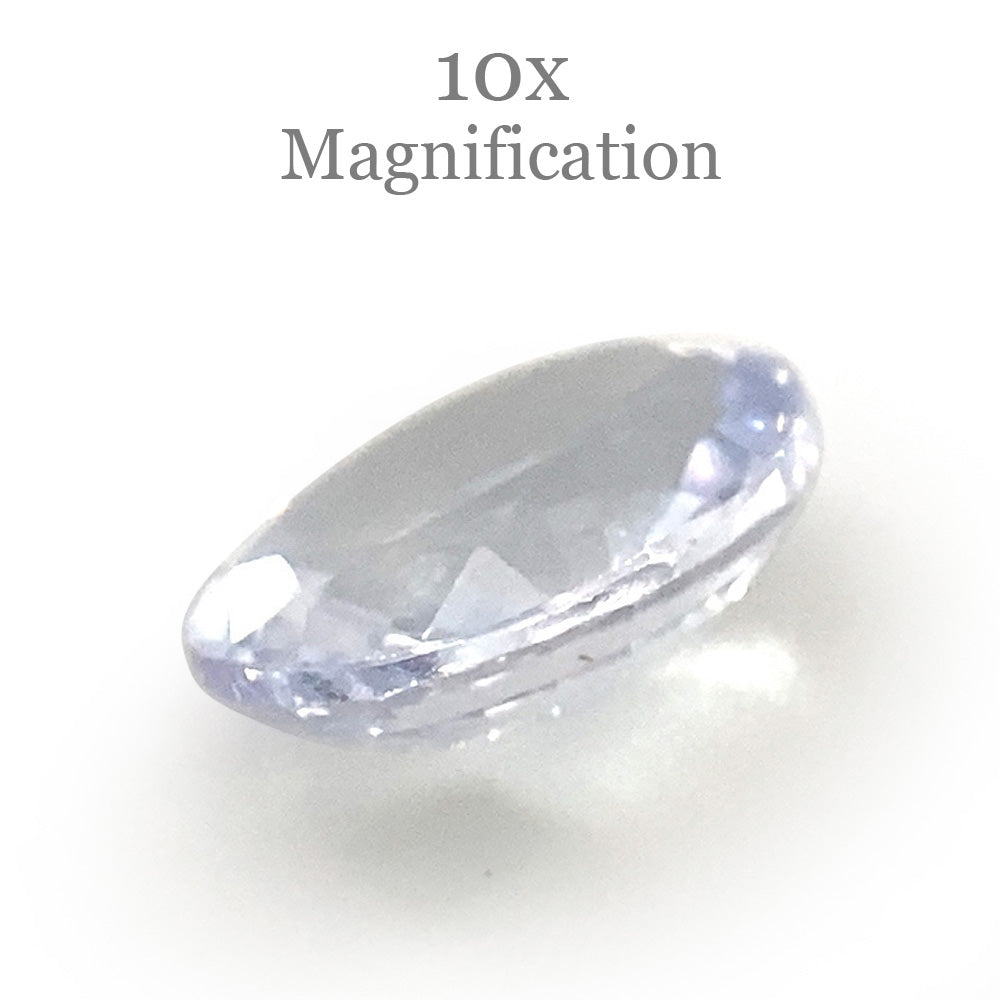 0.87ct Oval Icy Blue Sapphire from Sri Lanka Unheated - Skyjems Wholesale Gemstones