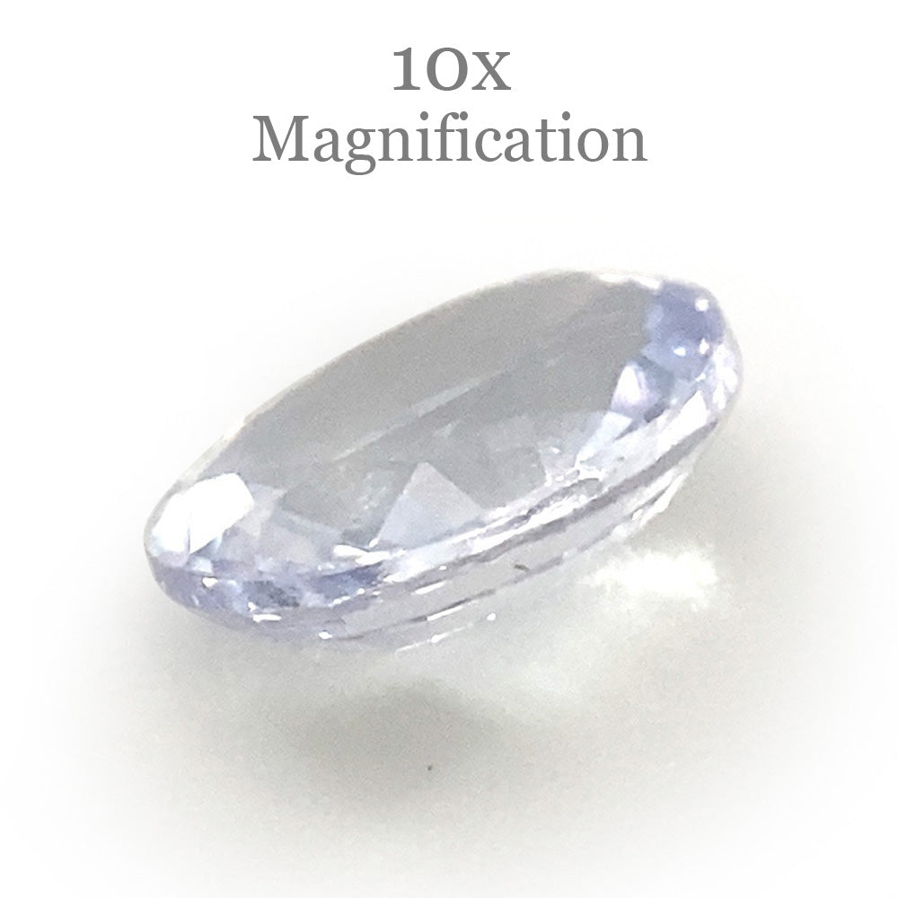 0.87ct Oval Icy Blue Sapphire from Sri Lanka Unheated - Skyjems Wholesale Gemstones